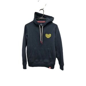 Chick-Fil-A "I Heart Waffle Fries" Embroidered Unisex Hoodie in Navy size XS